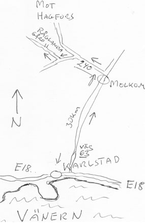 Vägbeskrivning till Råglanda gård värmland